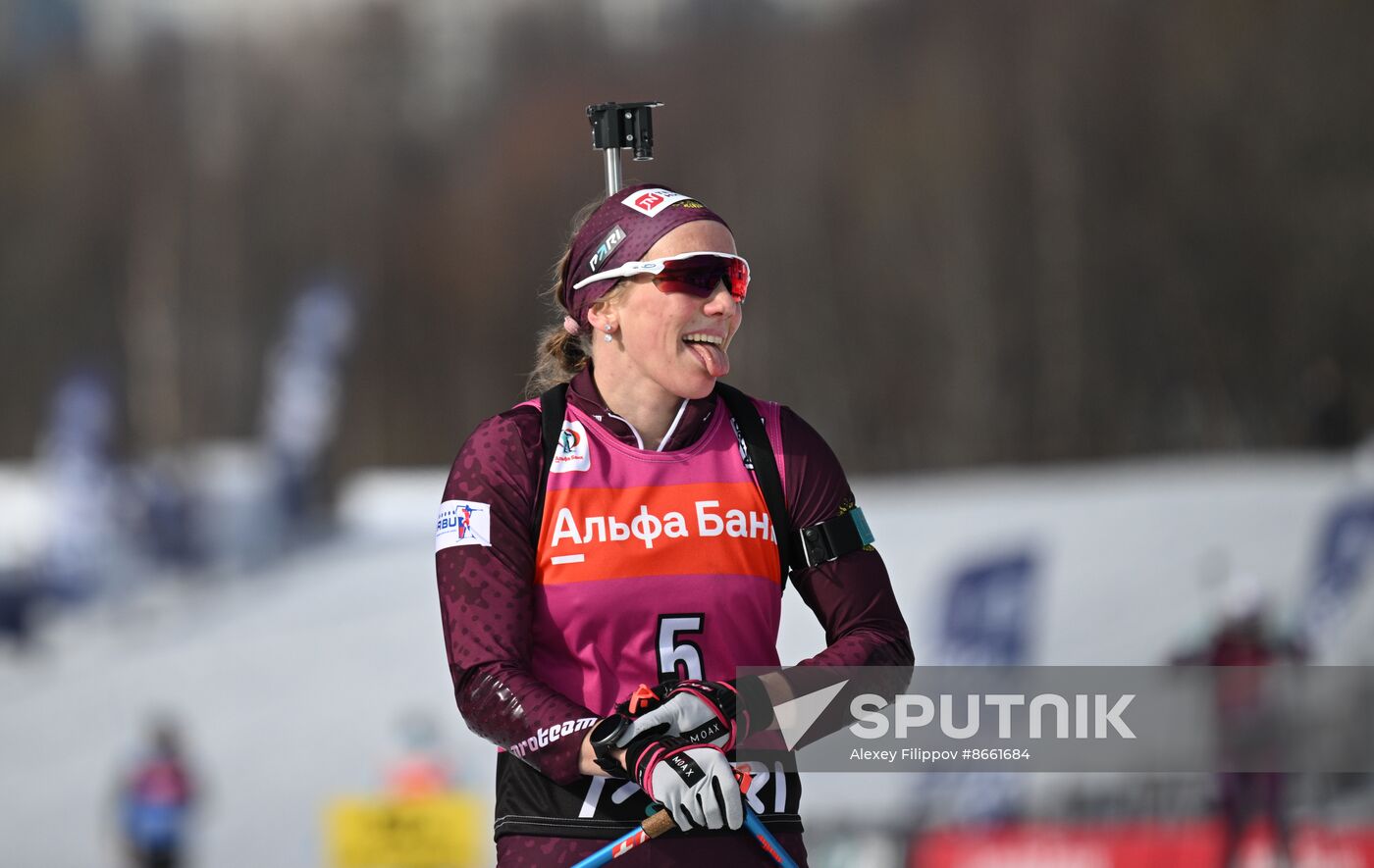 Russia Biathlon Commonwealth Cup Women Mass Start