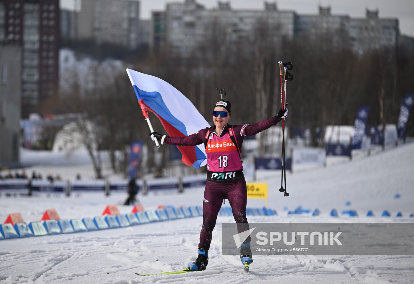 Russia Biathlon Commonwealth Cup Women Mass Start