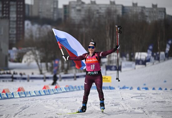 Russia Biathlon Commonwealth Cup Women Mass Start