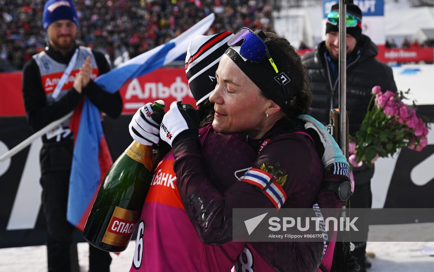 Russia Biathlon Commonwealth Cup Women Mass Start