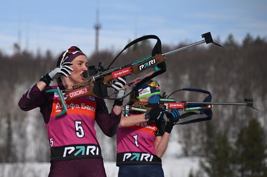 Russia Biathlon Commonwealth Cup Women Mass Start