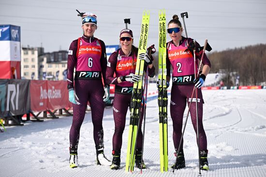 Russia Biathlon Commonwealth Cup Women Mass Start