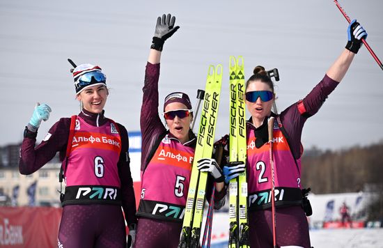 Russia Biathlon Commonwealth Cup Women Mass Start