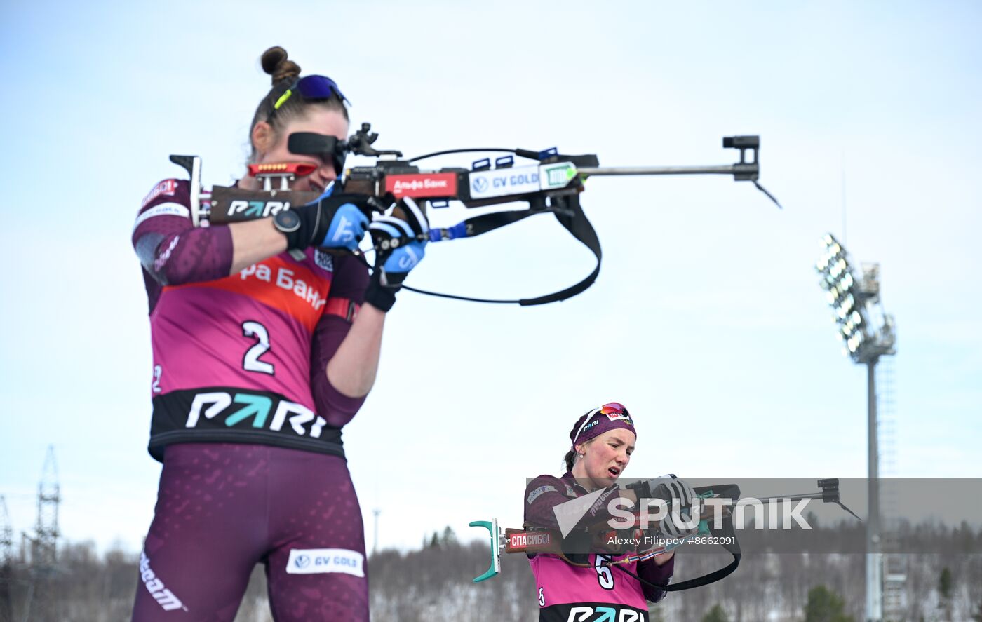 Russia Biathlon Commonwealth Cup Women Mass Start