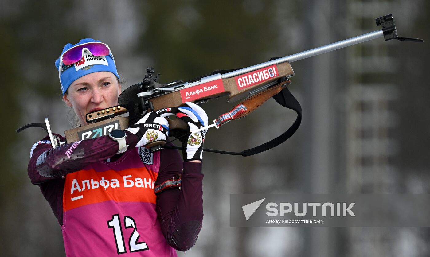 Russia Biathlon Commonwealth Cup Women Mass Start