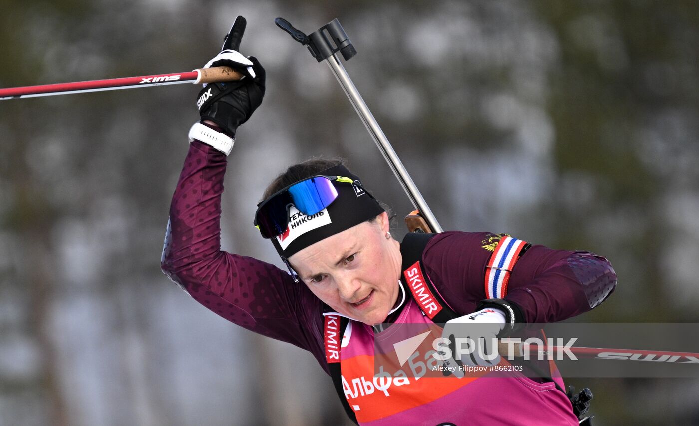 Russia Biathlon Commonwealth Cup Women Mass Start