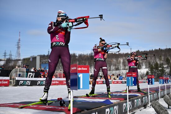 Russia Biathlon Commonwealth Cup Women Mass Start