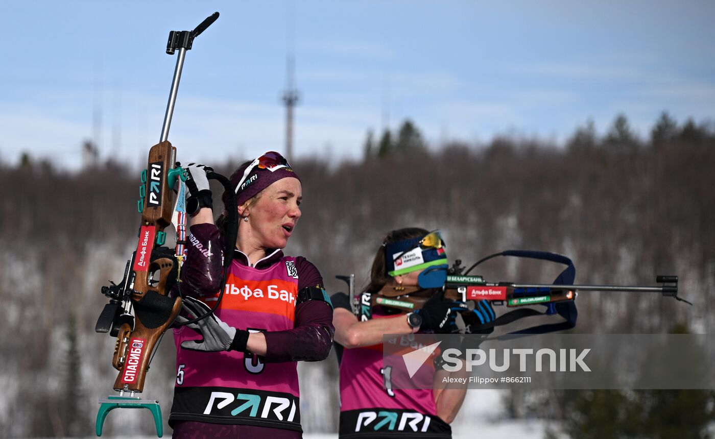 Russia Biathlon Commonwealth Cup Women Mass Start