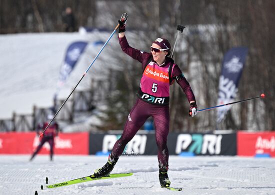 Russia Biathlon Commonwealth Cup Women Mass Start