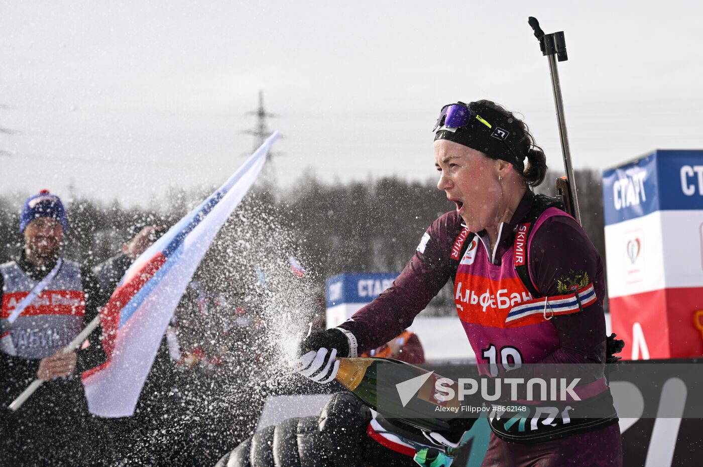 Russia Biathlon Commonwealth Cup Women Mass Start