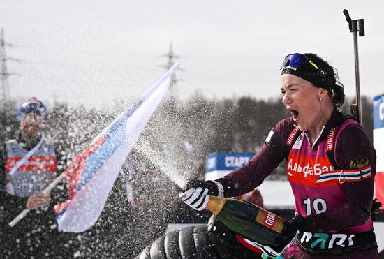 Russia Biathlon Commonwealth Cup Women Mass Start