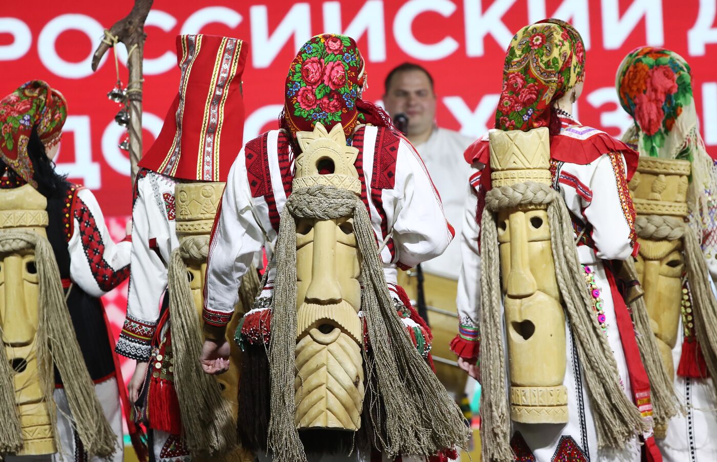 RUSSIA EXPO. Performances by Merema ethnic folk band and Umarina state traditional song and dance ensemble