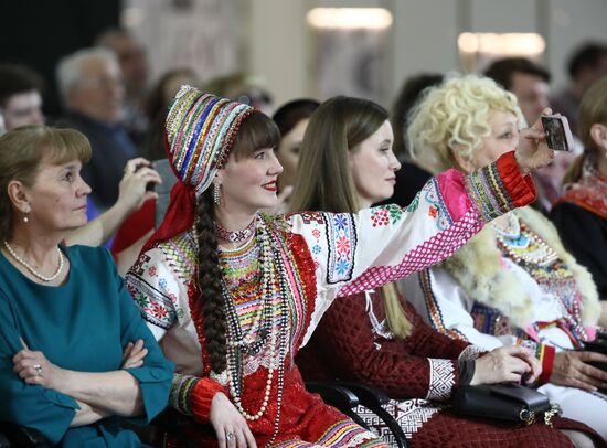 RUSSIA EXPO. Performances by Merema ethnic folk band and Umarina state traditional song and dance ensemble