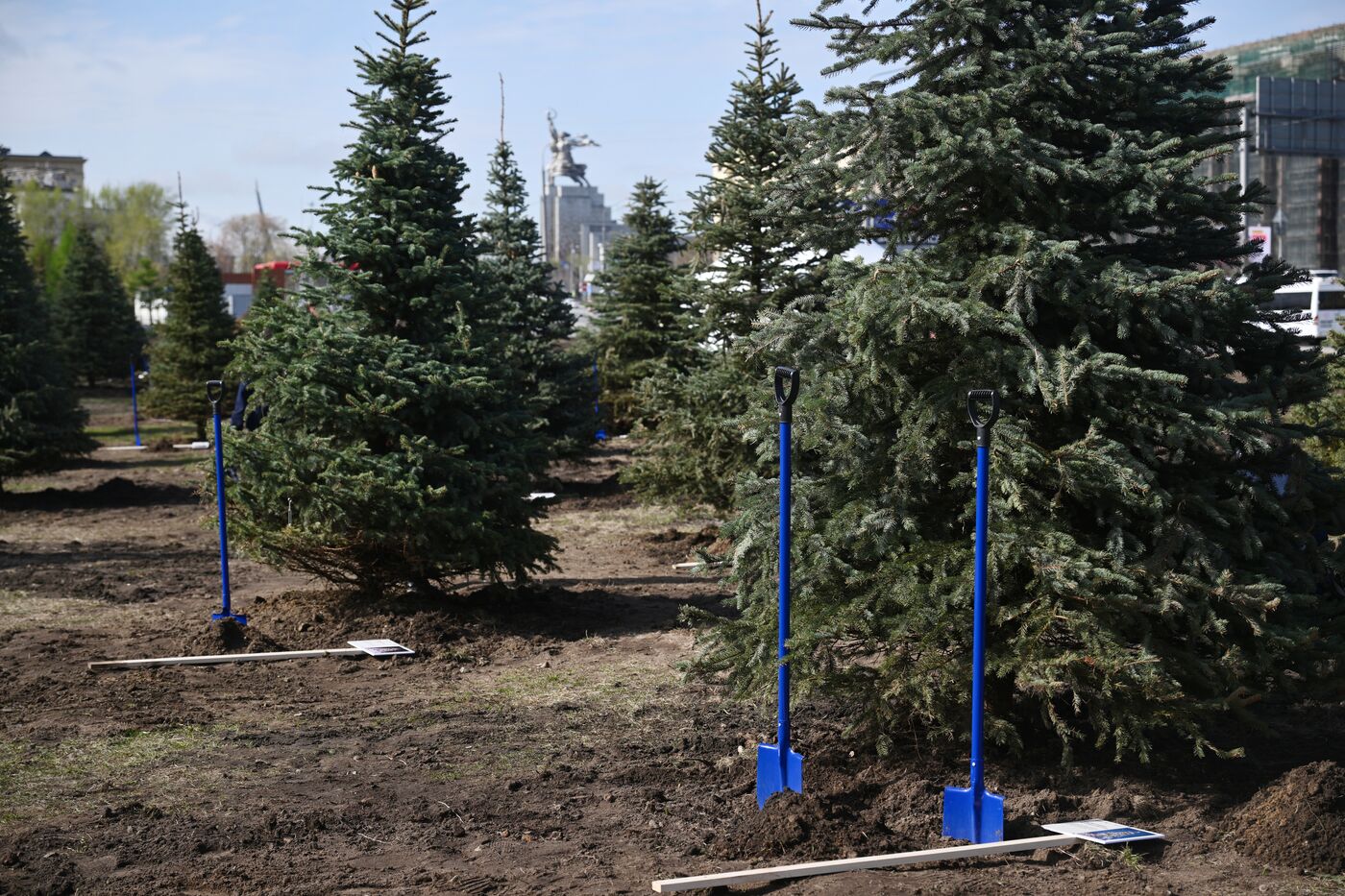 RUSSIA EXPO. Spruce Alley community work day