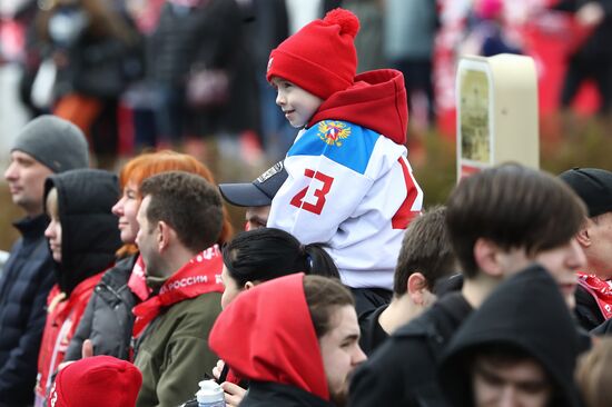 RUSSIA EXPO. Opening of RUSSIA EXPO's sports program: Setting record for mass warmup session