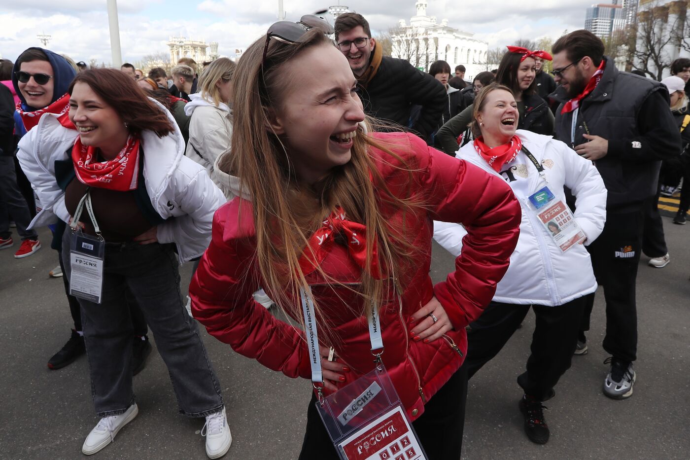 RUSSIA EXPO. Opening of RUSSIA EXPO's sports program: Setting record for mass warmup session