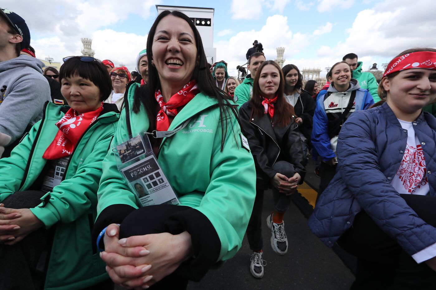 RUSSIA EXPO. Opening of RUSSIA EXPO's sports program: Setting record for mass warmup session