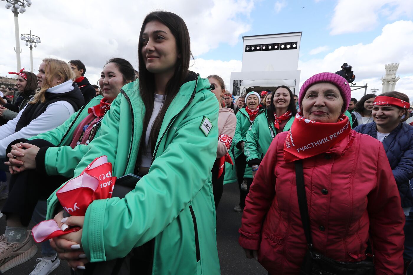 RUSSIA EXPO. Opening of RUSSIA EXPO's sports program: Setting record for mass warmup session