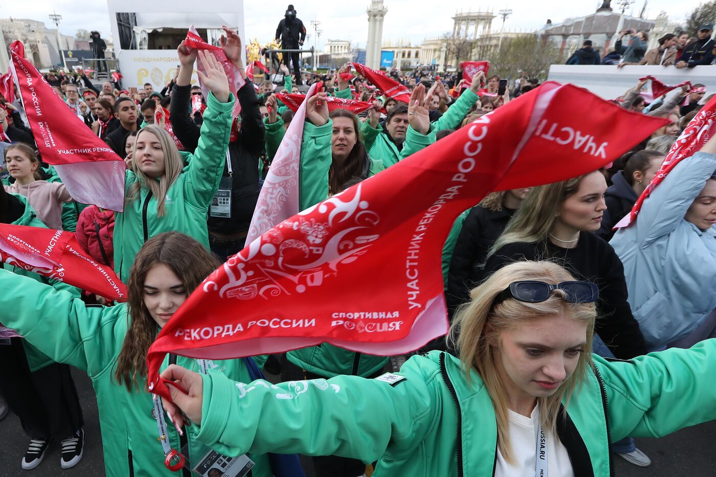 RUSSIA EXPO. Opening of RUSSIA EXPO's sports program: Setting record for mass warmup session