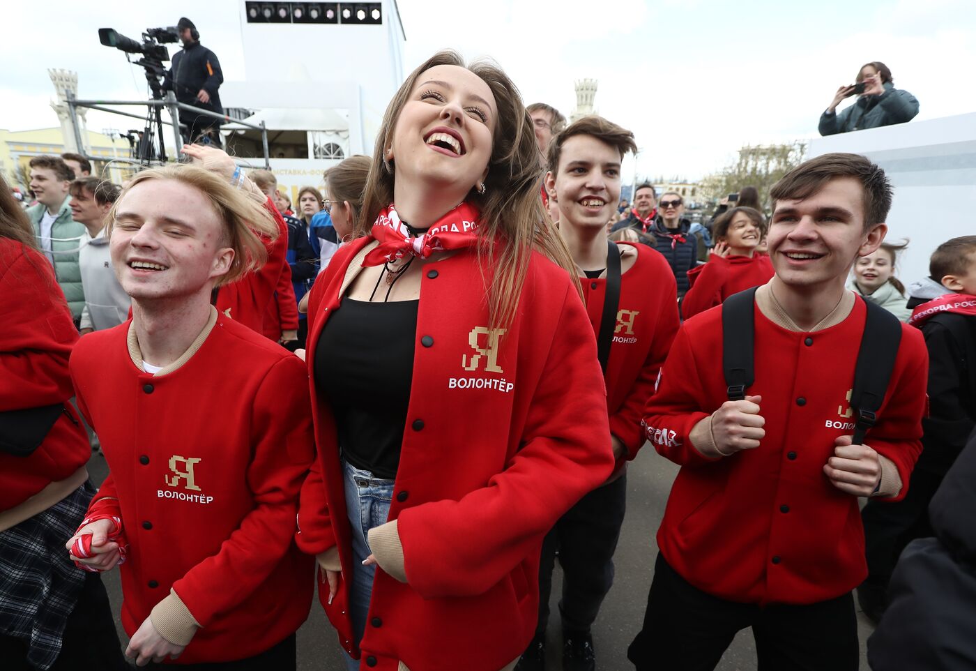 RUSSIA EXPO. Opening of RUSSIA EXPO's sports program: Setting record for mass warmup session