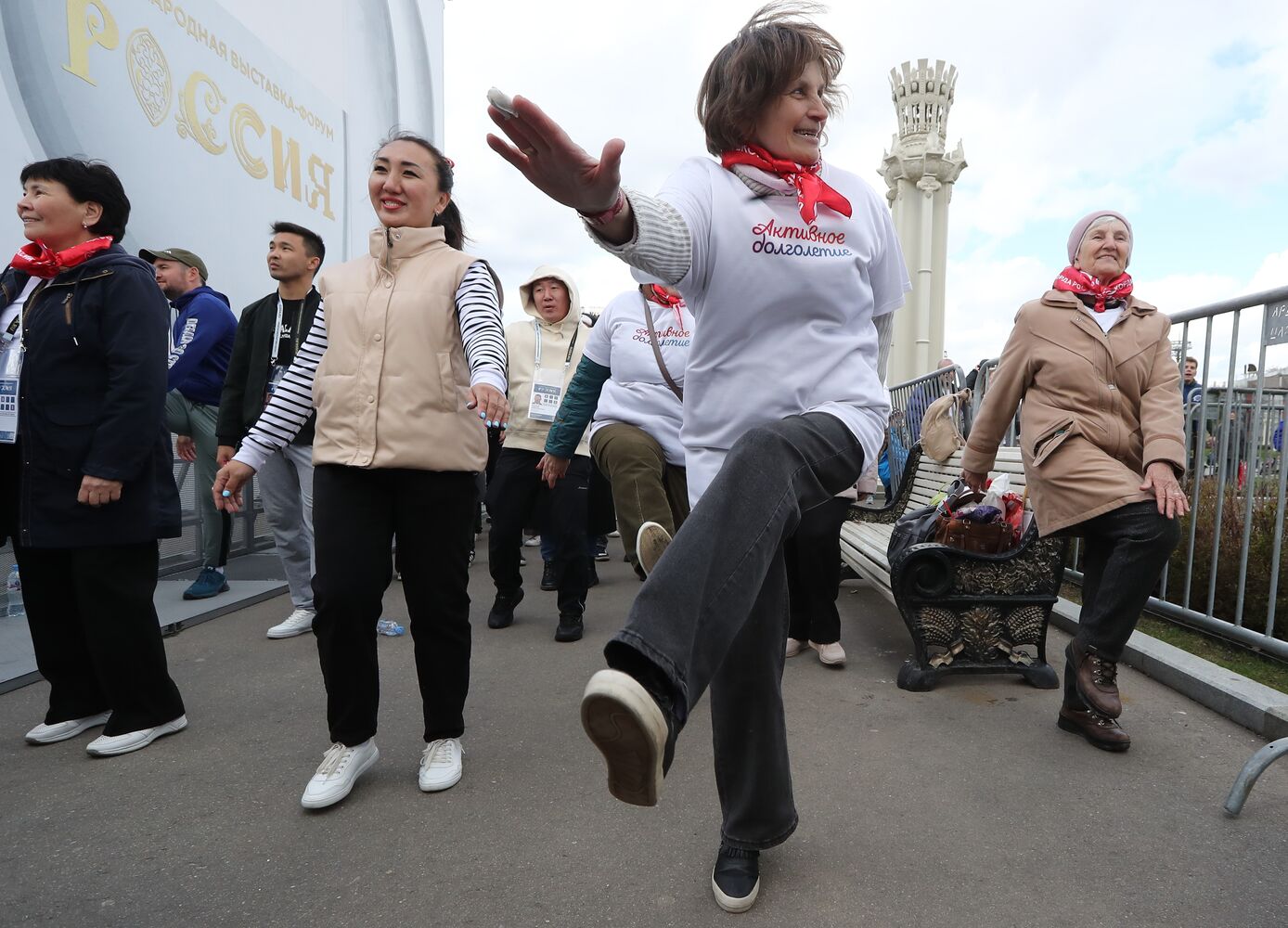 RUSSIA EXPO. Opening of RUSSIA EXPO's sports program: Setting record for mass warmup session