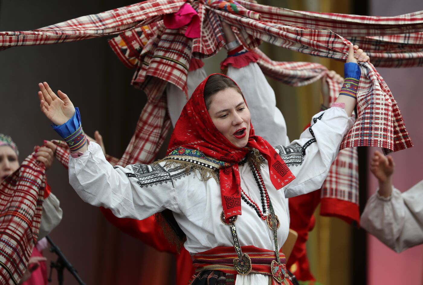 Russia EXPO. Folk open-air parties with Russia's Round Dances