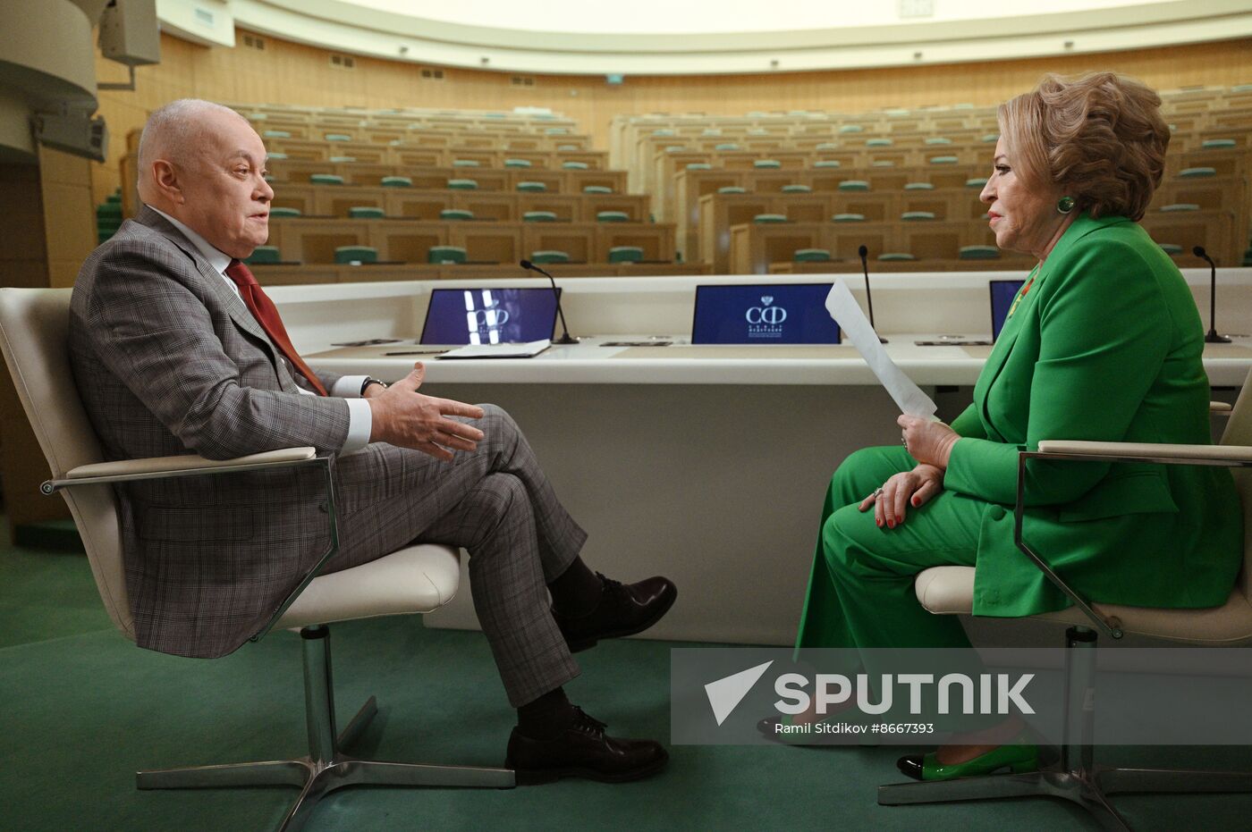 Russia Federation Council Speaker Interview