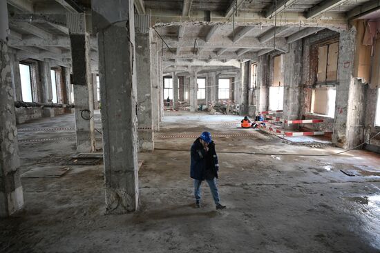 Russia Moscow Central Telegraph Renovation