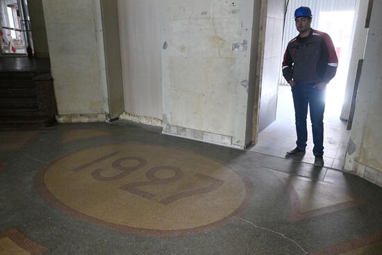 Russia Moscow Central Telegraph Renovation