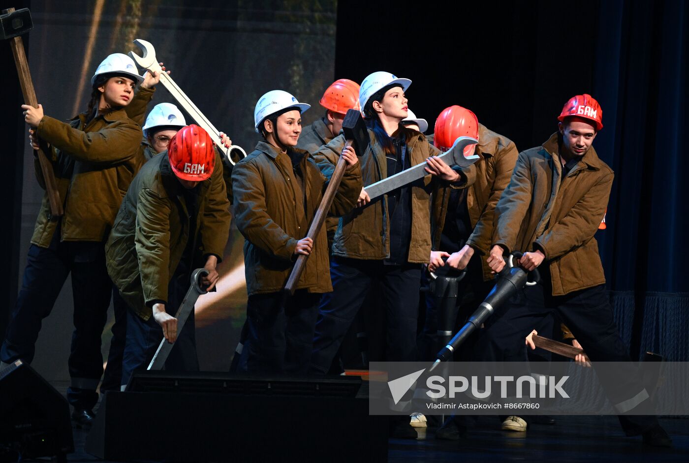 Russia Putin BAM Construction Launch Anniversary