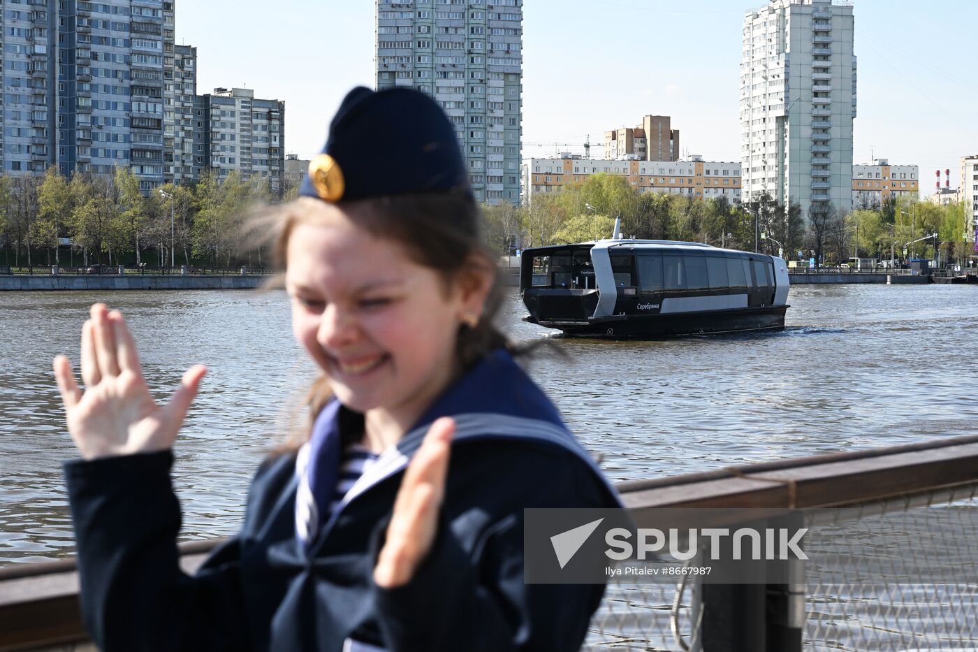 Russia Spring Season River Navigation