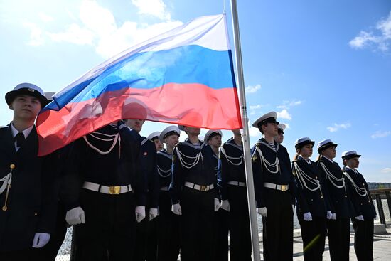 Russia Spring Season River Navigation