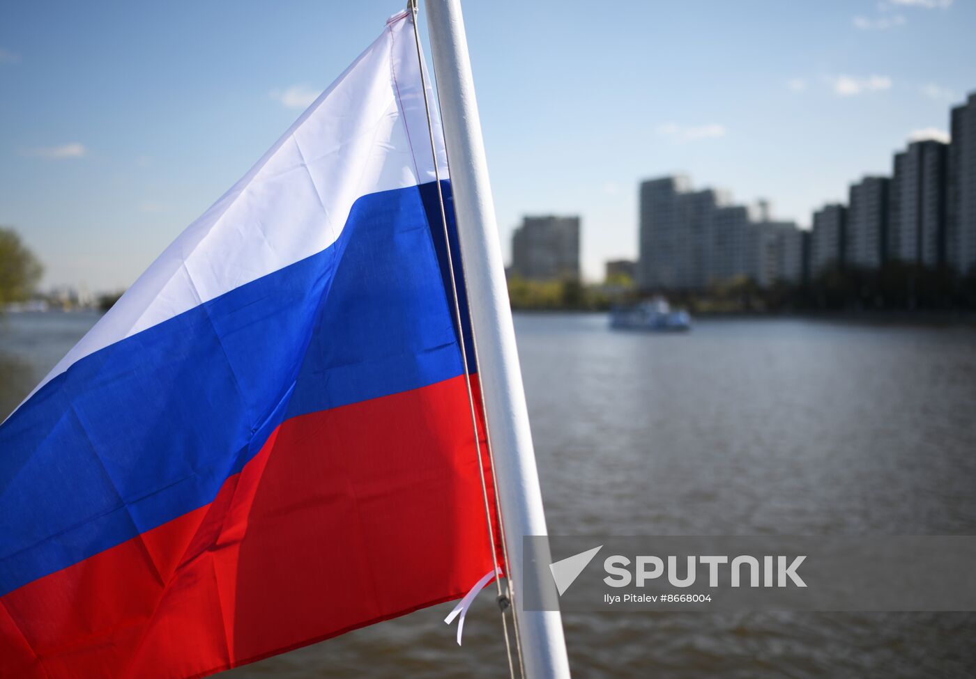 Russia Spring Season River Navigation