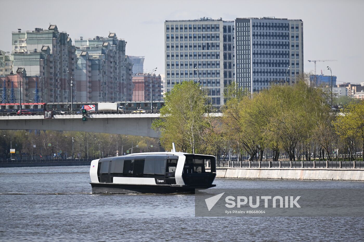 Russia Spring Season River Navigation