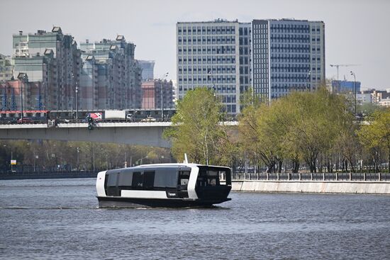 Russia Spring Season River Navigation