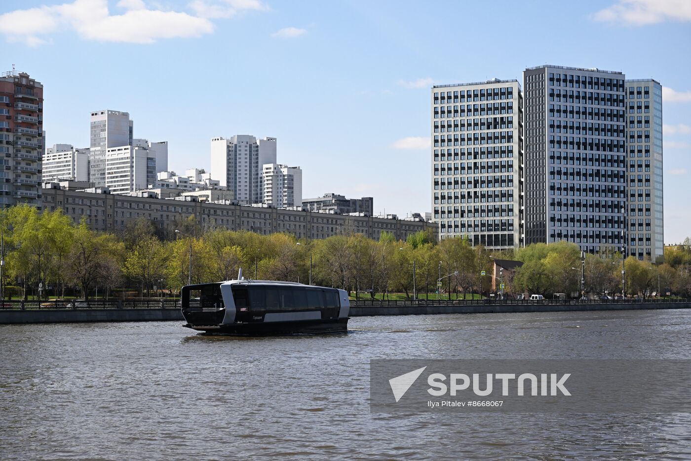 Russia Spring Season River Navigation