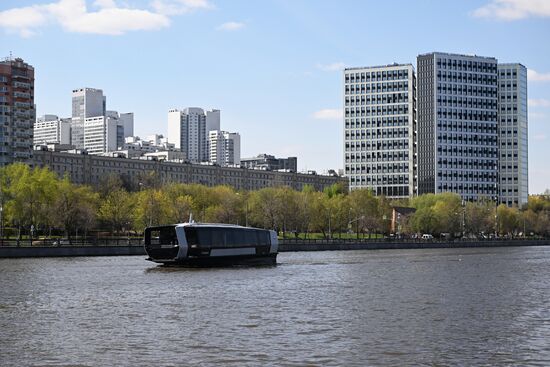 Russia Spring Season River Navigation