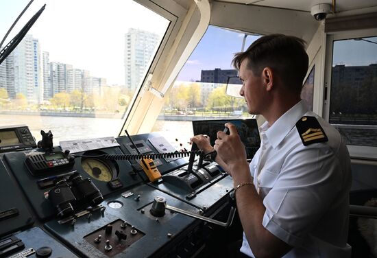 Russia Spring Season River Navigation