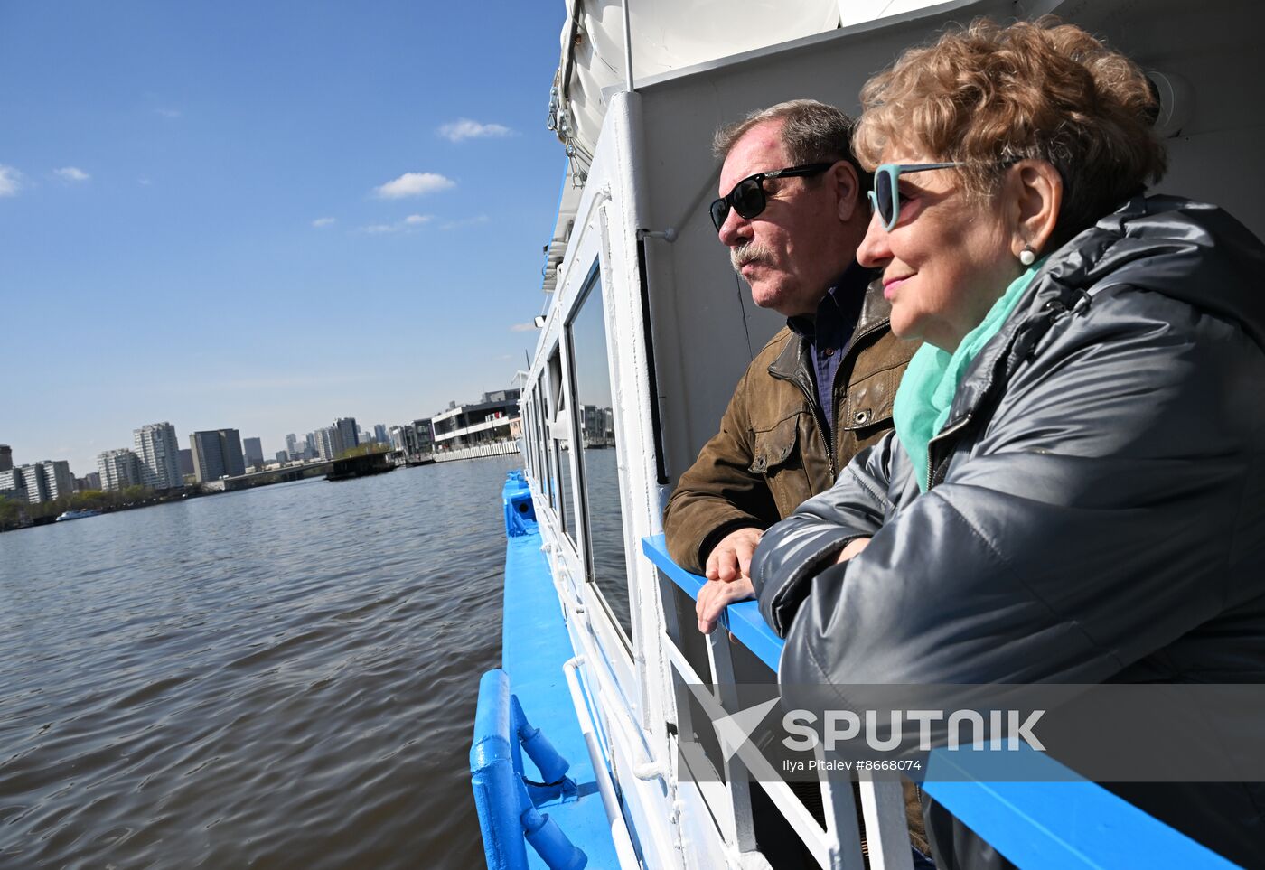 Russia Spring Season River Navigation