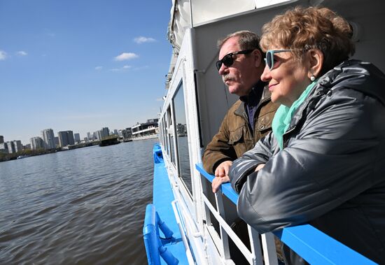 Russia Spring Season River Navigation