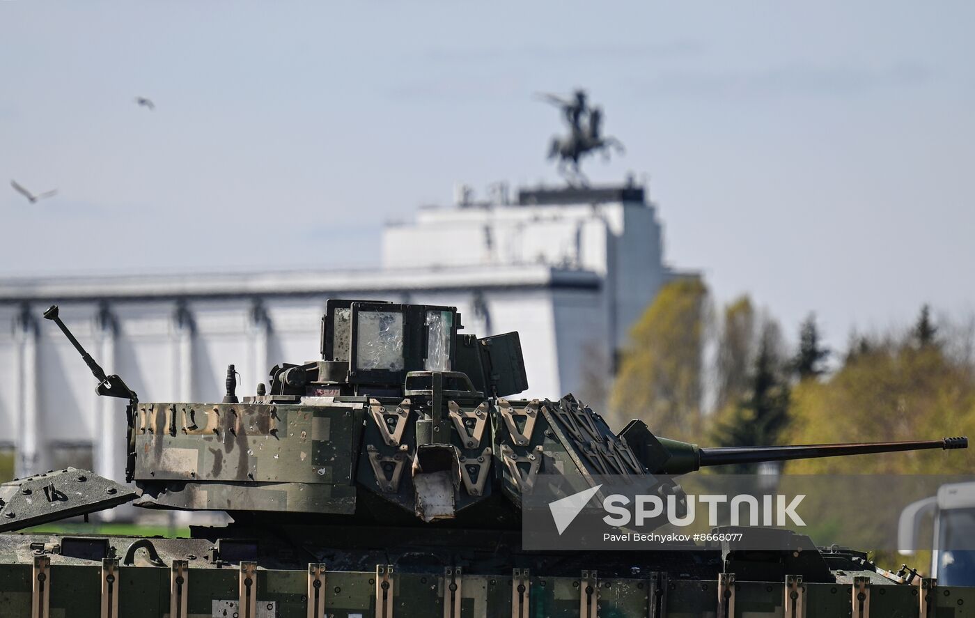 Russia Ukraine Captured Military Equipment Exhibition