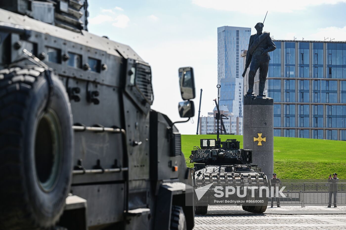 Russia Ukraine Captured Military Equipment Exhibition