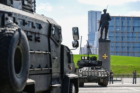 Russia Ukraine Captured Military Equipment Exhibition
