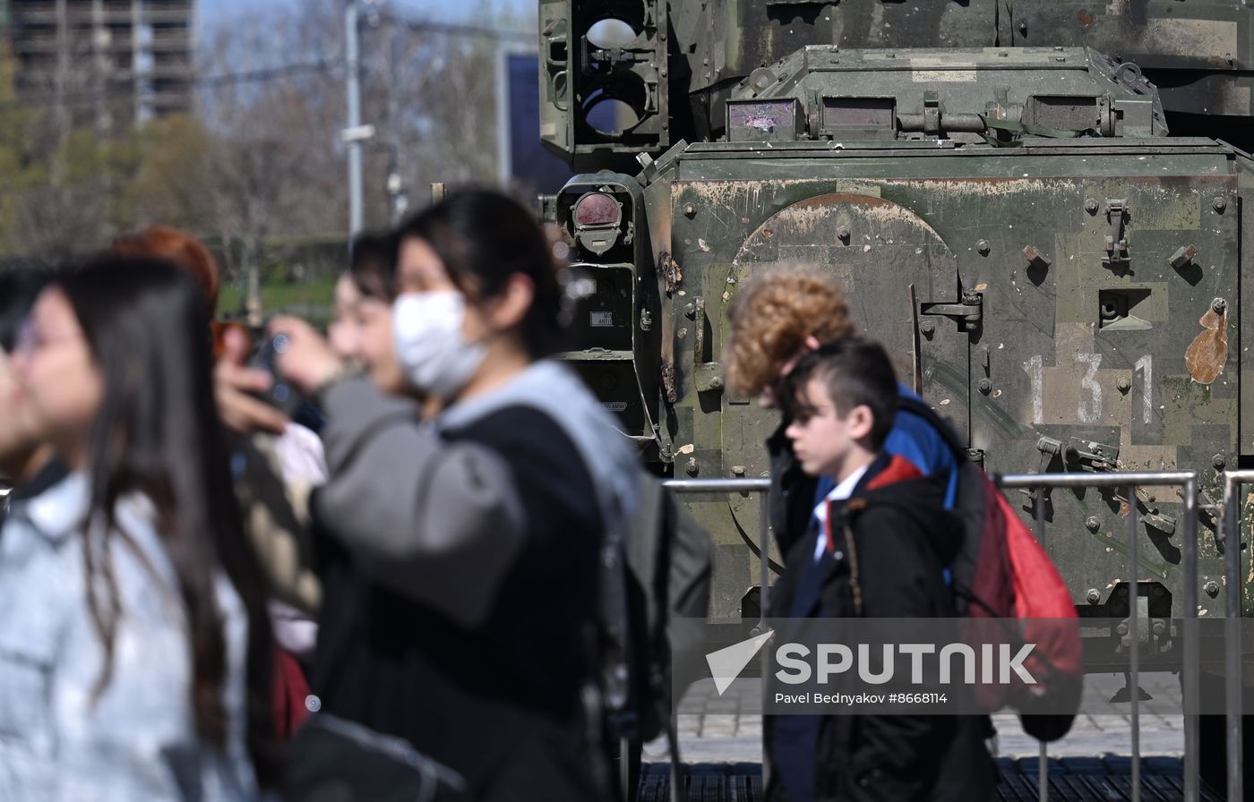 Russia Ukraine Captured Military Equipment Exhibition