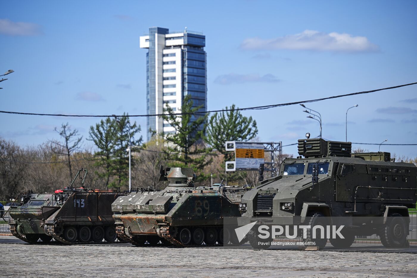 Russia Ukraine Captured Military Equipment Exhibition