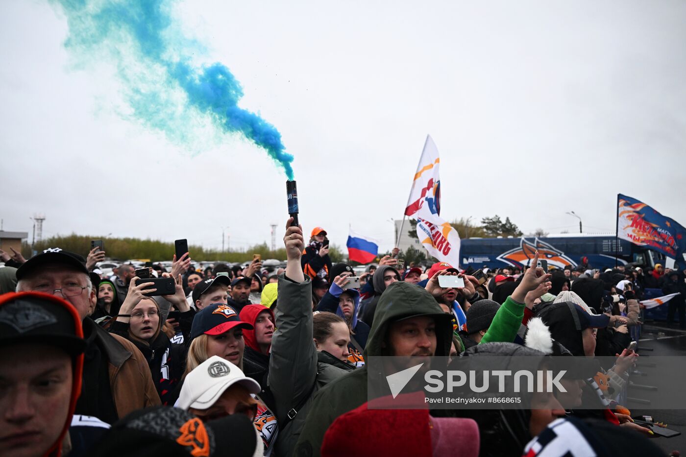 Russia Ice Hockey Kontinental League Metallurg Arrival