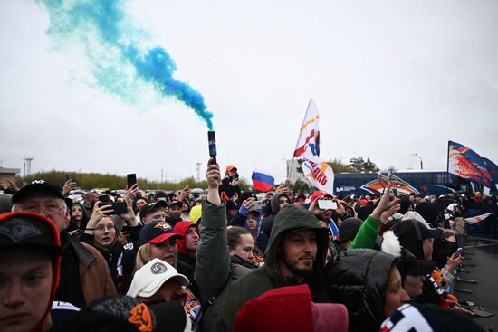 Russia Ice Hockey Kontinental League Metallurg Arrival