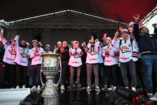 Russia Ice Hockey Kontinental League Metallurg Arrival