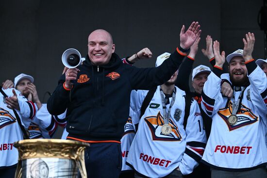 Russia Ice Hockey Kontinental League Metallurg Arrival