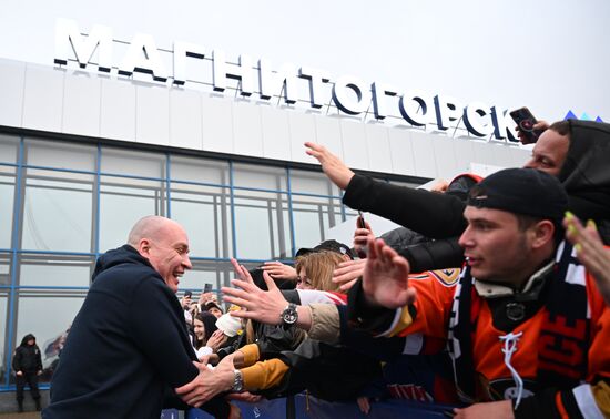 Russia Ice Hockey Kontinental League Metallurg Arrival